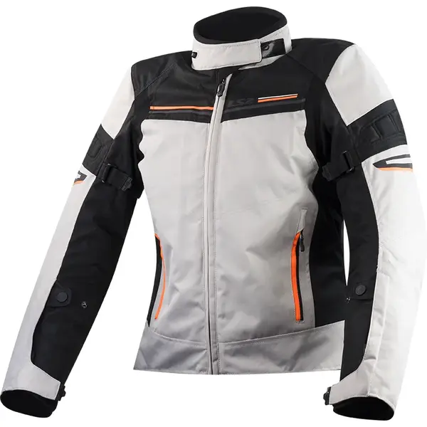 Dámská moto bunda LS2 Shadow Lady Light Grey světle šedá-černá S