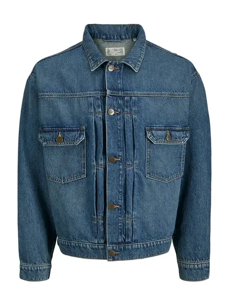JACK & JONES Prechodná bunda 'JJIMiles'  modrá denim