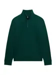 Superdry & Co Mikina 'ESSENTIAL'  béžová / tmavozelená