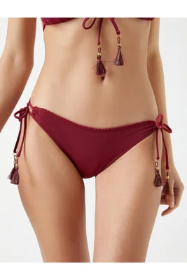 Koton Bikini Bottom - Red - Plain