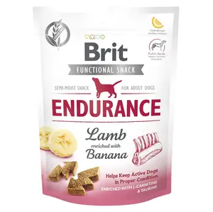 BRIT Care Functional Snack Endurance Lamb s jehněčím a banánem pro psy 150 g