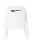 KARL LAGERFELD JEANS Mikina 'ESSENTIAL'  čierna / biela