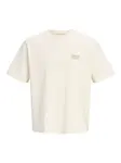 JACK & JONES Tričko 'JORAtocha'  zelená / biela