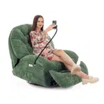 Stylové relaxační polohovací křeslo TRENDY, zelené