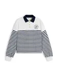 TOMMY HILFIGER Mikina  námornícka modrá / biela