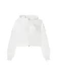 PUMA Tepláková bunda 'ESSENTIALS'  strieborná / biela