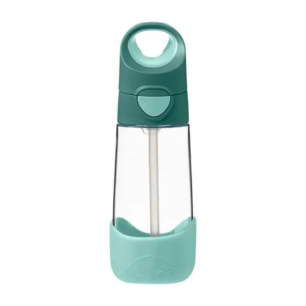 B.BOX Lahev na pití s brčkem 450 ml - emerald forest