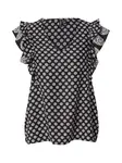 VERO MODA Blúzka 'VMSIMI SAVANNA'  čierna / biela