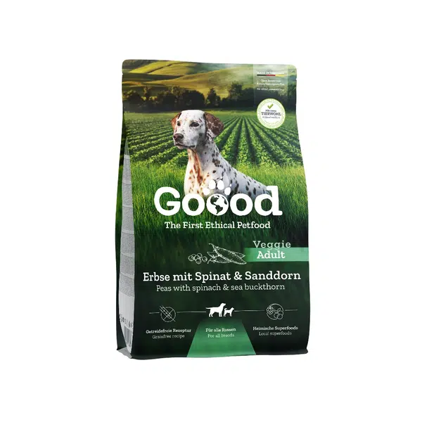 Goood Adult Veggie suché krmivo pro psy - hrášek, špenát a rakytník 10 kg