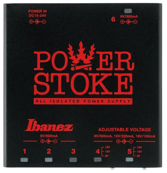Ibanez Guitar Pedal Power Supply 6 Isolated Outputs for Guitar Pedals