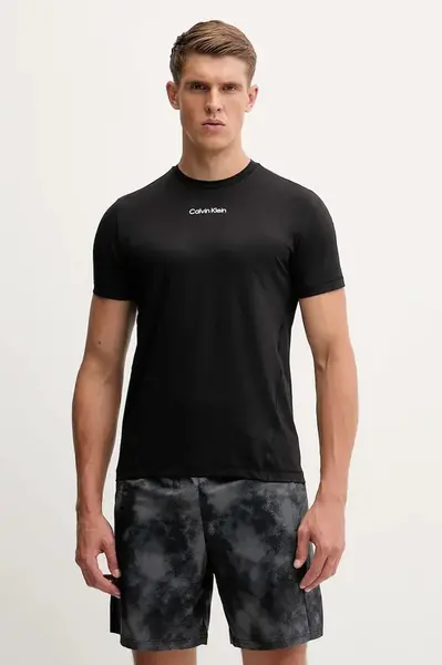 Tréninkové tričko Calvin Klein Performance černá barva, LVGMF5K101