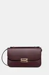 Kožené psaníčko Victoria Beckham vínová barva, B425AAC006932A