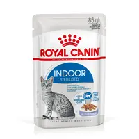 Royal Canin Indoor Sterilized Jelly - vlhké krmivo v želé pre dospelú mačku chovanú v byte 12 x 85 g