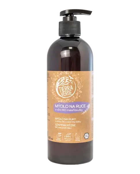 TIERRA VERDE Tekuté mýdlo na ruce s vůní BIO mateřídoušky 480 ml