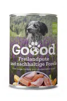 Goood Senior Freilandpute & Nachhaltige Forelle - konzerva s morčacím a pstruhovým mäsom 400 g