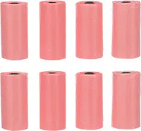 Flamingo Basic sáčky na psie exkrementy - viac farieb Ružový - 8 x 15 ks