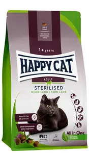 Happy Cat Sterilised Weide Lamm - Jehněčí 9+1 kg