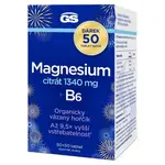 GS Magnesium citrát 1340 mg + B6  50 + 50 tablet NAVÍC