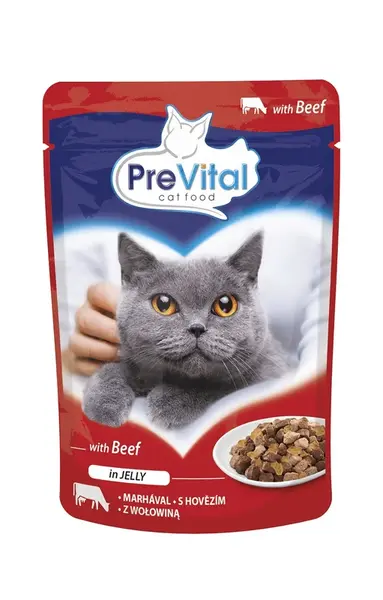 PreVital kapsičky s hovězím v želé 24 x 100 g
