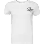 Puma ESSENTIALS SCRIPT TEE Dámské tričko, bílá, velikost