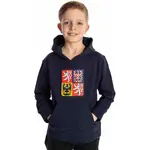 Kappa LOGO NATHAN ČR JR Dětská mikina, tmavě modrá, velikost 14Y