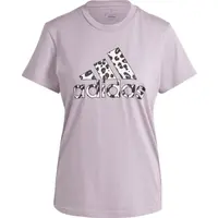 adidas ANIMAL PRINT GRAPHIC T-SHIRT Dámské tričko, fialová, velikost