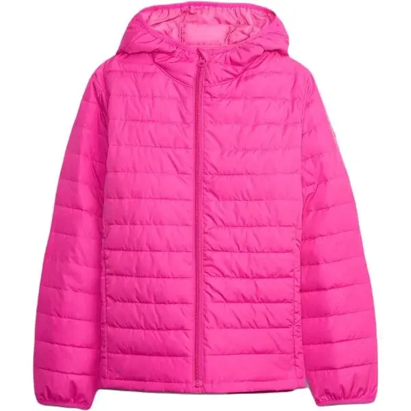 GAP V-FRCH PUFFER LOGO Dívčí bunda, růžová, velikost