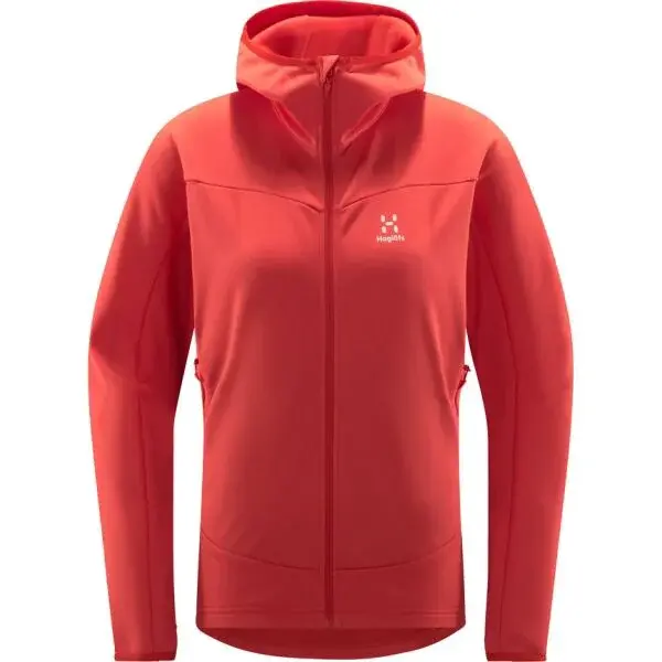 HAGLÖFS FROST MID HOOD W Dámská mikina, růžová, velikost