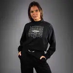 Venum PULSE CROPPED SWEATSHIRT Dámská mikina, černá, velikost