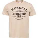 Russell Athletic PRODUCT OF AMERICA Pánské tričko, béžová, velikost