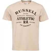 Russell Athletic PRODUCT OF AMERICA Pánské tričko, béžová, velikost