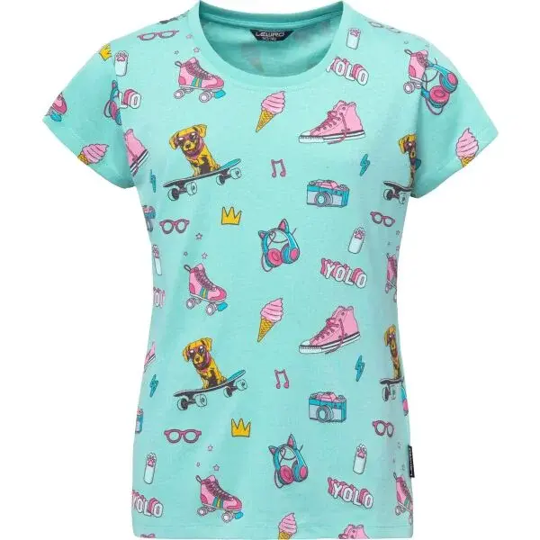 Lewro CELESTIE Dívčí triko, světle modrá, velikost 164-170