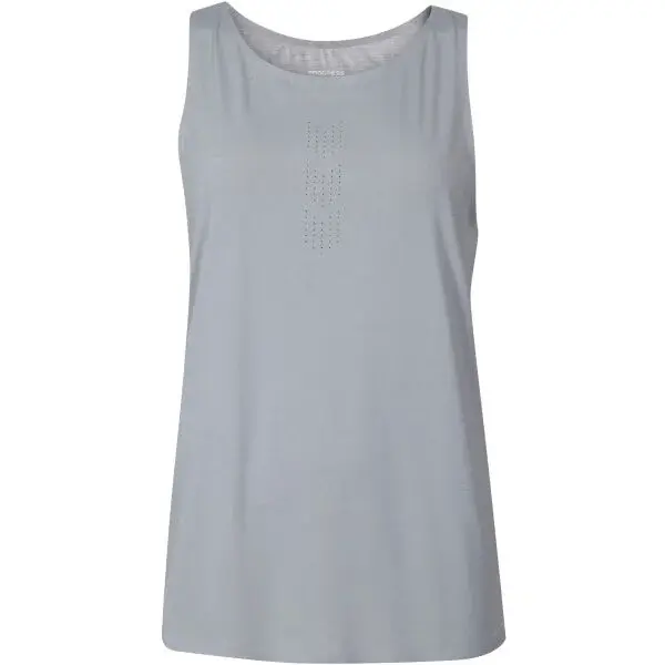 PROGRESS TECHNICA SINGLET Dámské sportovní tílko, šedá, velikost
