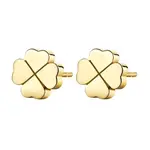 S'Agapõ Jemné ocelové náušnice čtyřlístky CLICK SCK65