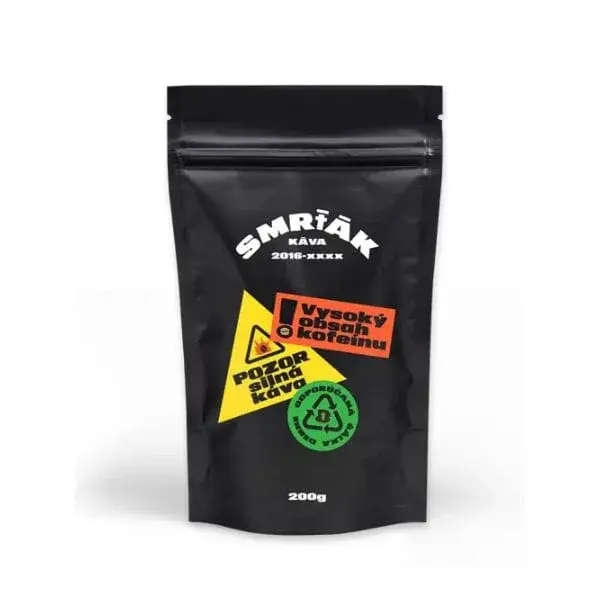 Káva Smrťák (Směs robusta) - "EXTRA SILNÁ A CHUTNÁ" 500 g