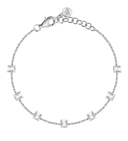 Morellato Stříbrný náramek s čirými kubickými zirkony Tesori SAIW292