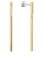 Tommy Hilfiger Visací pozlacené náušnice Linear 2780955