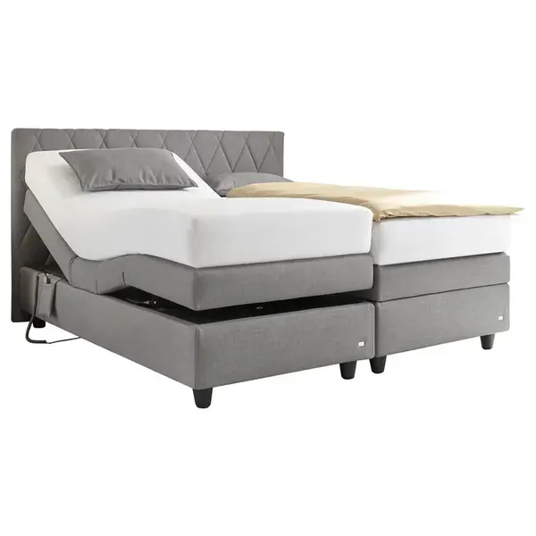 RUF Betten POSTEL BOXSPRING, 180/200 cm, šedá