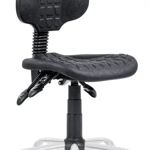 ANTARES dílenská židle 1290 5109 PU ASYN, chrom, kluzáky