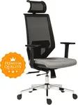 ANTARES Ergonomická kancelářská židle EDGE šedá – pro dlouhé sezení 8–12 h