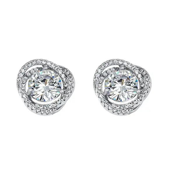 CRYSTalp Elegantní náušnice s krystaly Ray 42334.R