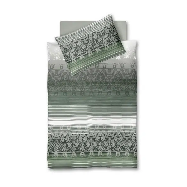 XXXL POVLEČENÍ, flanel, bílá, světle šedá, jadeitově zelená, 140/200 cm