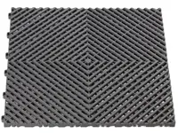 Plastová dlaždice, perforovaná, modulární, 40 x 40 x 1,8 cm, různé barvy - Procarosa Barva: tmavě šedá