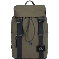 Calvin Klein CANVAS MIX BACKPACK Mestský ruksak, khaki, veľkosť
