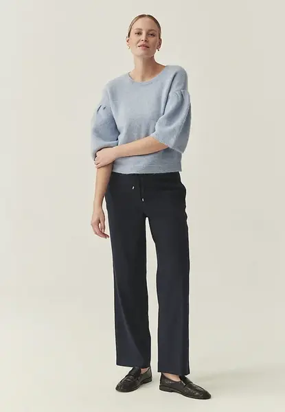 Námořnické modré široké kalhoty Cortone Tatuum