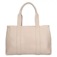 Dámska kožená kabelka Italia Marlen - béžovo-šedá