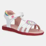 Dětské kožené sandály Agatha Ruiz de la Prada bílá barva, 252963