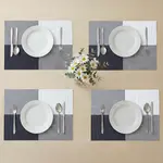 Prostírání ŠACHY černá, sada 4 ks