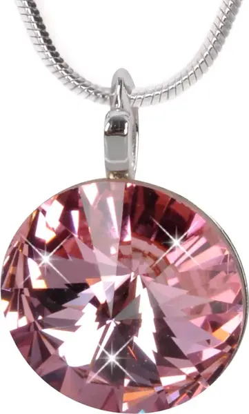Levien Elegantný náhrdelník Rivoli Light Rose