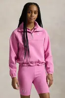 Dětská mikina Polo Ralph Lauren fialová barva, hladká, 313965052001